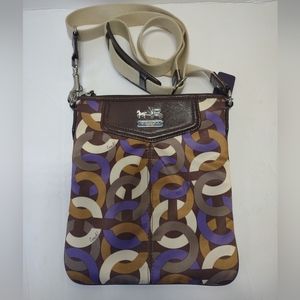 Coach crossbody purse multi color